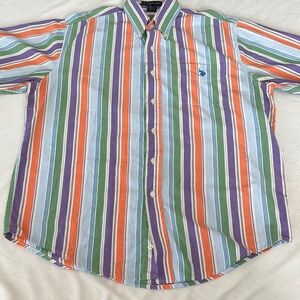 Vintage U.S. Polo Association short sleeve Striped Multicolor Men's Shirt